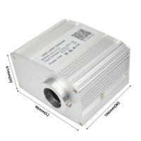 Colorido RGBW Twinkle App Mobile Music Control 10W LED Motor de fibra óptica para iluminación de techo de automóvil
