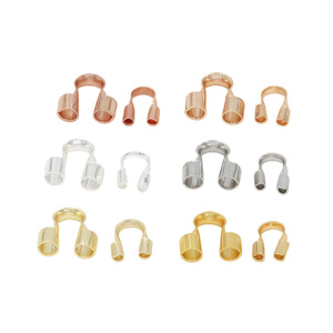 Boucle en forme de fer à cheval en U, plaquée or 18 carats, en cuivre, pour la fabrication de bracelets, options de taille 4 mm, 5 mm, 6 mm - Product Image 4