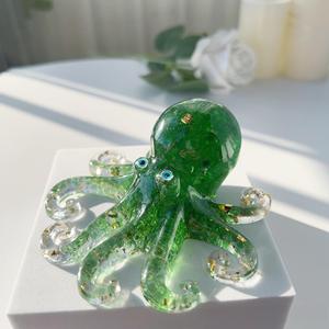 Hot Bán Món Quà Mới Lạ Chữa Bệnh Pha Lê Nghiền Đá Nhỏ Giọt Keo Đại Dương Bạch Tuộc Cá Hiển Thị Nền Tảng Mực Thủ Công Mỹ Nghệ Trang Trí - Product Image 4