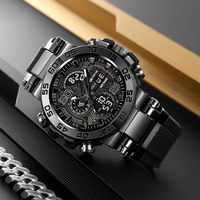 Nouvelle montre STRYVE pour hommes numérique-analogique double mouvement calendrier lumineux montres étanches mode sport montre pour hommes 8030