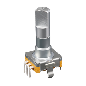 EC11 旋转编码器开关 0.5mm/1.5mm 按钮式 16 脉冲编码器开关 16 止动 EC11 弹簧式旋转编码器带自锁 - Product Image 3