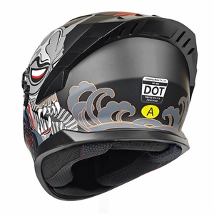 Nuevo Casco de Motocicleta Predator Integral con Gráficos de Velocímetro Inspirados en la Tecnología, Material ABS, Visores Dobles, para Todas las Estaciones, Doble D - Product Image 5