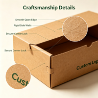 Boîte en papier kraft pour télescope à ouverture supérieure personnalisée, acceptant les commandes d'échantillons, base et couvercle recyclables, pour emballage de produits cadeaux et de vente au détail