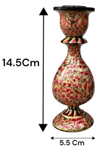 Most Demanded India Papier Mache <b>Candlesticks</b> <b>Holder</b> Kashmiri Art Papier Mache Candle <b>Holder</b> Available for Bulk Quantity - Product Image 6