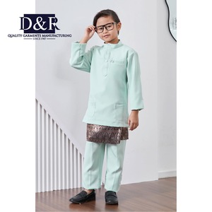 Conjunto de Kurta de Manga Larga de Algodón para Niños, Elegante, para Bodas y Uso Diario, Venta al por Mayor - Product Image 2