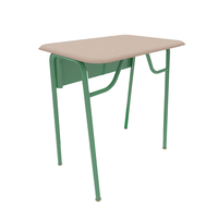 Ensemble de mobilier scolaire pour collège : bureau et chaise individuels en bois, design ergonomique confortable, en vente
