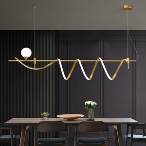 Lámpara Colgante de Diseño Minimalista Posmoderno Nórdico, Lámpara de Tira Larga Creativa Única para Restaurante, Lámparas Colgantes - Product Image 2