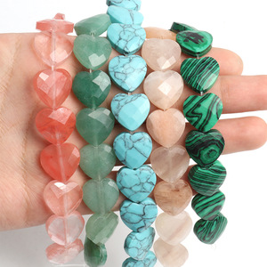 Wholesale DIY Accessories Natural Agate <strong>Jade</strong> Love <strong>Stone</strong> Bracelet Loose Round Beads Semi-Finished Products - Product Image 2
