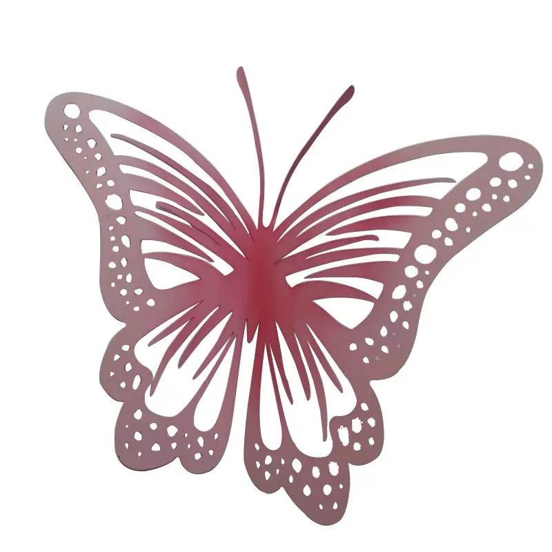 Ferro de passar rosa simulação borboleta hotel clube, casamento, adereços, decoração da paisagem do pátio