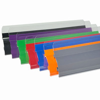 Usine personnalisée économique OEM vente en gros Pvc bande de couverture transparente prix transparent porte-billet supermarché étagères profil Pvc