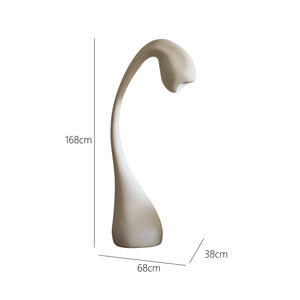 Franse Bloemknop Sculptuur Staande Lamp Fiberglass Natuurlijke Groei Atmosfeerlamp - Product Image 4