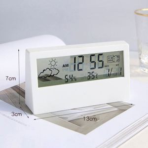 <b>Creative</b> <b>Gift</b> Multifunctional Desktop Thermometer and Hygrometer Weather Display Electronic Alarm Clock With Custom Logo - Product Image 3