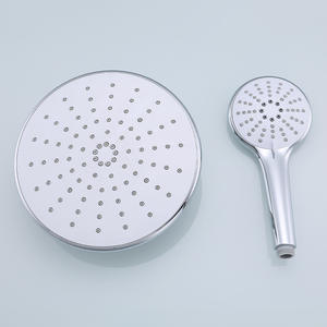 Pommeau de douche mural moderne et minimaliste, finition électrolytique, installation filetée, robinet de pluie apparent simple pour salle de bain - Product Image 3