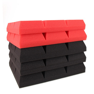 Material de pared de estudio de grabación de nueve rejillas ignífugo de alta densidad absorbente de sonido ambiental aislamiento acústico transpirable - Product Image 3
