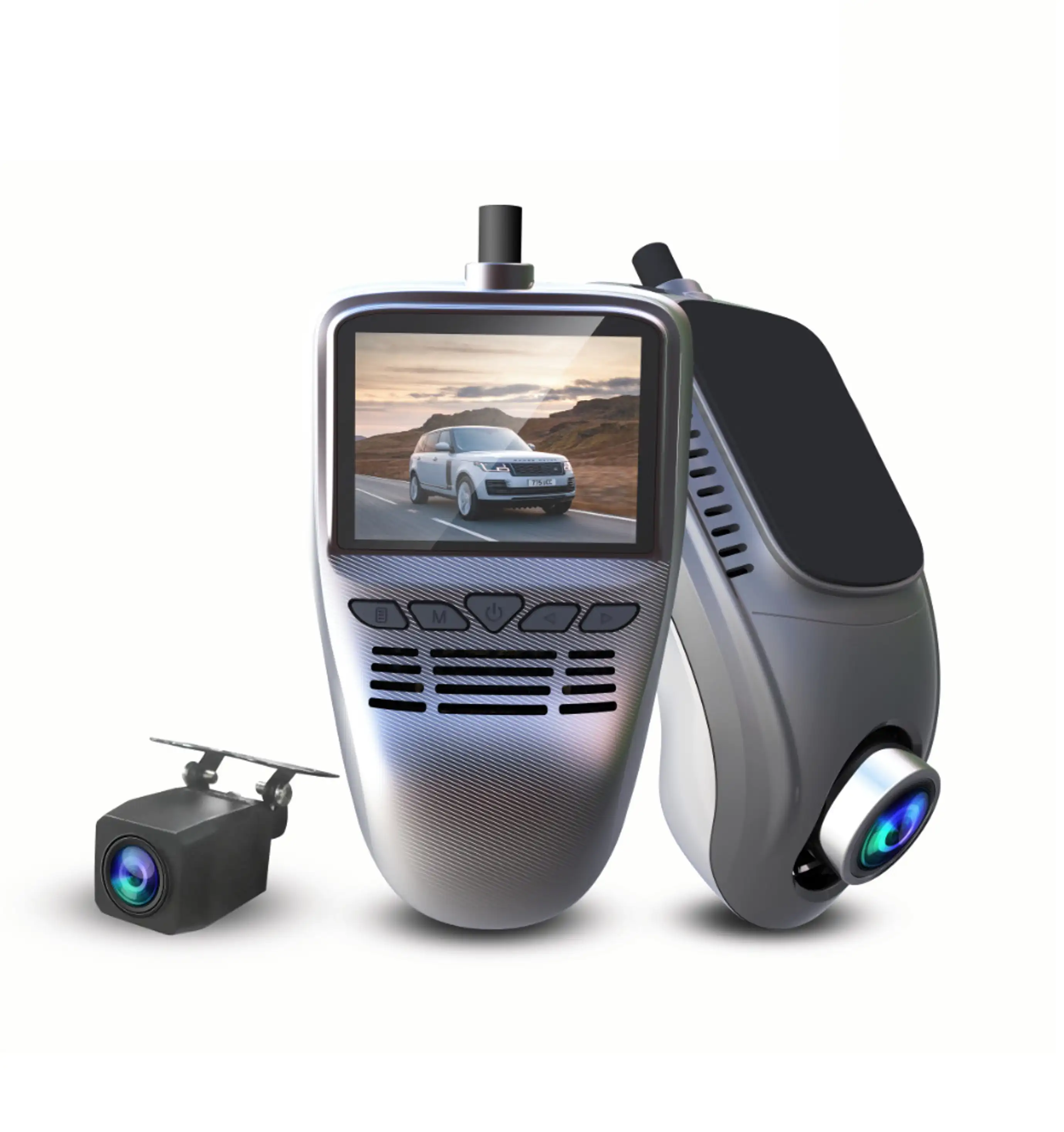 S1 4k נסתרת מצלמת דאש GPS מובנה מהירות, כפול 1080P קדמי ואחורי רכב מצלמה עם 24/7 חניה מצב, Sony ראיית לילה, אחת
