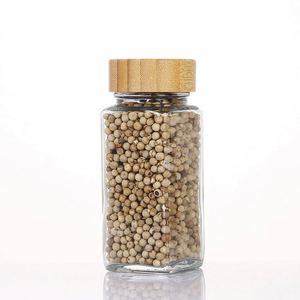 Wholesale 36pcs 120ml Glass <b>Spice</b> <b>Jars</b> Airtight <b>Square</b> Seasoning Bottles for Kitchen - Product Image 1