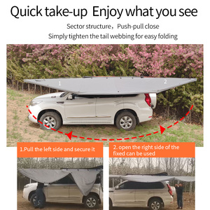 Auvent <span class=keywords><strong>de</strong></span> voiture tout-terrain 4x4 robuste, autoportant, à 180 degrés, avec éclairage LED - Product Image 6
