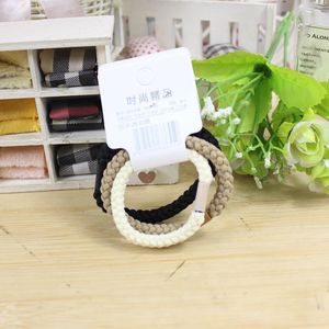 <b>Wool</b> Hair <b>Ties</b> 3 Piece Pack High Elasticity Mixed Colors Women's Braided Hair Bands Daily Use - Product Image 2