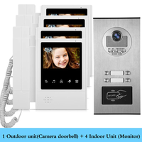 Système de sonnette vidéo intelligente Anjielo, étanche IP65, résolution 720P, 1 caméra extérieure, multi-écrans intérieurs (2/4/6/8/10/12