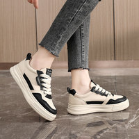 Chaussures basses à plateforme pour femmes, printemps-automne 2025, baskets décontractées rehaussantes, style universitaire, baskets tendance