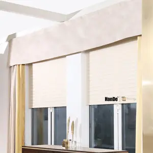 Chinese sheer fabric electric blinds roman style motorized shade perfect fit smart shangrila blinds