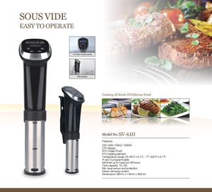 Circulador de inmersión Sous Vide con clasificación de impermeabilidad IPX7, circulador térmico, compacto y fácil de guardar para uso doméstico en la cocina - Product Image 3