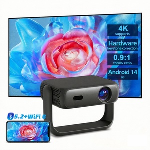 Proyector de Videojuegos para Smart TV, Android 14, Películas, Teléfono 5G, Wifi Inalámbrico, Beamber HD 720P, Proyector Digital de Tiro Corto para Interiores y Exteriores - Product Image 1