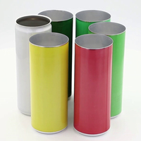 Boîtes vides et lithographiques 250ml boîtes minces en aluminium avec couvercles dia 200