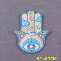 Nouvelle arrivée dessin animé Blue Eye Street Fashion Series repassage patch brodé pour coudre des vêtements chapeau jean