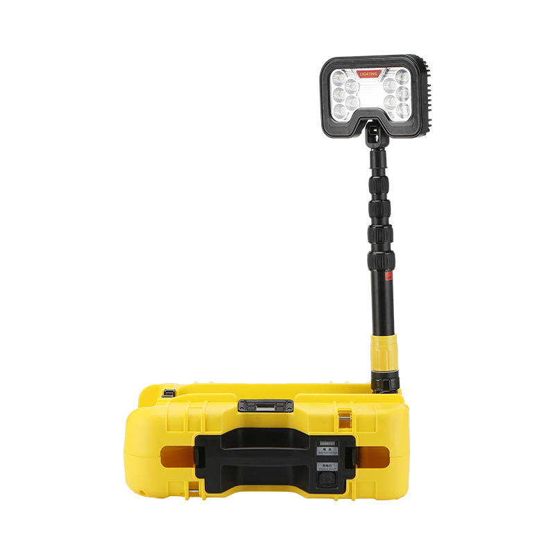 Portable Lithium Battery-Operated IP20 Rated LED Lighting System 5-Year Warranty 360 Beam Angle Rapid Deployment Work Light