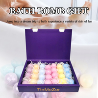 Ensemble de bombes de bain pour femmes, ensemble de 28 bombes de douche à bulles faites à la main, idée de cadeaux d'anniversaire de fête des mères pour femmes hommes et enfants