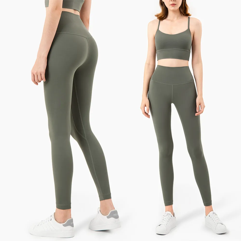 Calzas Leggin Athleisure Celana Yoga Tanpa Kelim, Celana Legging Anti Selulit Tenue De Sport Nvgtn Legging Tayt, Celana Yoga Tanpa Kelim