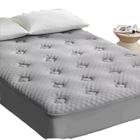 Matelas pliable 3D à pression d'air, surmatelas en mousse de gel de bambou personnalisé, hypoallergénique, coussin doux avec poches profondes pour lits d'hôpital