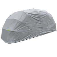 Cochera Resistente con Paredes Laterales y Puertas Extraíbles, Carpa Portátil para Auto con Ventanas, Toldo para Vehículo