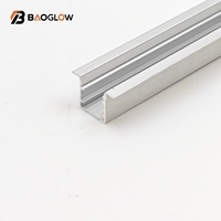 Vente en gros de profilés LED RGB personnalisés 10*10 pour extérieur, profilés en aluminium pour éclairage de toit, canal de 17 mm, Costmazing