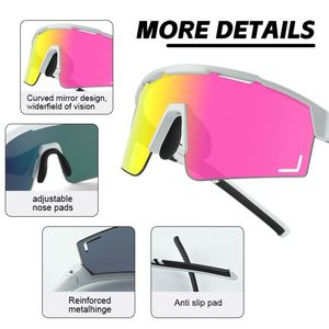Lunettes de soleil polarisées pour hommes, sportives, à faible MOQ, pour le cyclisme, protection UV400, haute qualité, avec insert pour verres correcteurs - Product Image 6