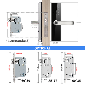 דלת עץ זולה חכם מנעולים אפליקציה טביעת אצבע אלקטרונית אבטחה אלחוטית דלת מנעול דיגיטלי מנעול דלת מנעול - Product Image 3