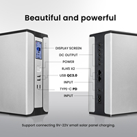 SKE 30000mah DC UPS Kapasitas Baterai Besar Output 45W DC 5V 9V 12V 3.75A Layar LCD Port USB TYPE-C POE dengan Pengisian Daya Surya 22V