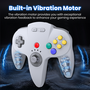 2PCS Cinza N64 Controlador 2.4Ghz N64 Joystick de Jogo Sem Fio para <span class=keywords><strong>Nintendo</strong></span> N64 Switch Switch 2 MAC PC Windows <span class=keywords><strong>Raspberry</strong></span> <span class=keywords><strong>PI</strong></span> 3 <span class=keywords><strong>4</strong></span> - Product Image 4