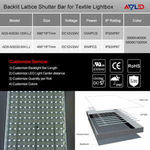 ไฟ LED บาร์ 130lm/W SMD2835 DC12V 160 °   ไฟส่องป้ายแบบยูนิฟอร์มแบ็คไลท์, ค่า CRI สูง, ไม่มีจุดแสง - Product Image 6