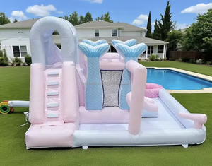Château gonflable rose princesse pour enfants, toboggan extérieur, idéal pour les fêtes, mariages, été, adapté à la <span class=keywords><strong>location</strong></span> commerciale - Product Image 4