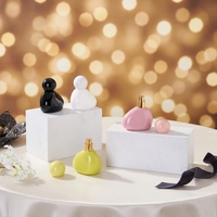 Ensemble de 4 flacons de parfum en verre vides personnalisables, 50 ml, anti-fuite, rechargeables, pour la personnalisation des flacons de parfum