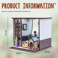 Kit de maison de poupée miniature à construire soi-même, blocs de construction en bois 3D, puzzles éducatifs, modèle assemblé, jouet créatif, ensemble cadeau pour enfants