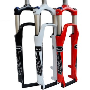 26/27. Fourche de vélo en alliage d'aluminium de 5/29 pouces Fourche à <span class=keywords><strong>suspension</strong></span> pneumatique à couronne unique pour vélo de montagne avec amortissement - Product Image 1