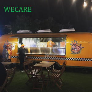 WECARE Personnaliser Rue Mobile Cuisine Café Bar Restaurant Restauration Remorque Restauration Rapide Voiture BBQ <span class=keywords><strong>Pizza</strong></span> Camion Alimentaire avec Four - Product Image 6