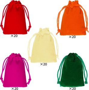 Pochette en velours luxueuse avec cordon de serrage, logo brodé personnalisé pour bijoux, emballage cadeau de mariage, petit sac haut de gamme, marque VANTUR, soie - Product Image 2