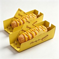 Boîte d'emballage alimentaire personnalisée en gros, qualité alimentaire, recyclable, pour hot-dogs, maïs, sandwichs, restauration rapide – Prix usine