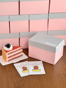 Caja para Pastel de 2-3 Pulgadas, Estilo Internet Celebrity, para Cortar en Porciones, Caja de Empaque para Mini Postres de Mousse, Caja de Empaque para Tiramisú - Product Image 6