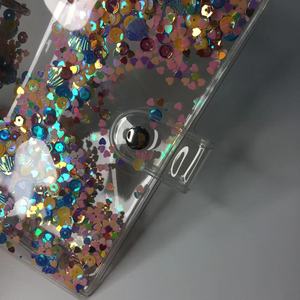 Đẹp nữ <span class=keywords><strong>A5</strong></span> A6 máy tính xách tay Ngân Sách chất kết dính nhựa rõ ràng PVC thư mục kế hoạch 6 nhẫn chất kết dính rời lá RÀNG BUỘC - Product Image 6