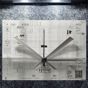 Ventilador de Techo Industrial de 18 Pies (5.5M) con Aspas de Imán Permanente Síncrono y Recirculación - Product Image 3